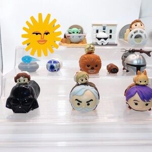 Star Wars Tsum Tsum Set of 9 – Still In The Clear Plastic Collectibles